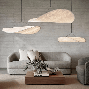 Mavon - Lustre Pendentif En Soie De Style Japonais-Lampe Veilleuse